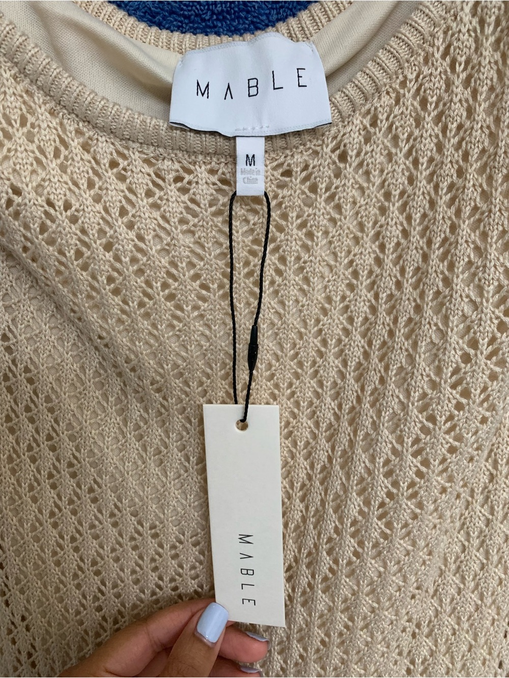MABLE Xanthe Strapless Rose Knit Dress - Picture 7 of 8